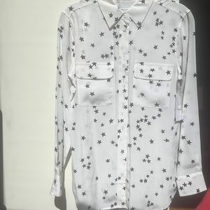 NWT Equipment Silk Star Blouse XS